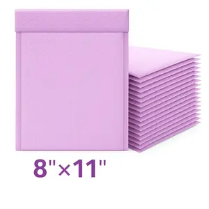lavender  Bubble Mailers 11 X 8 INCH Strong Adhesion Self Sealing Padded Shipping Mailing Envelopes Bulk