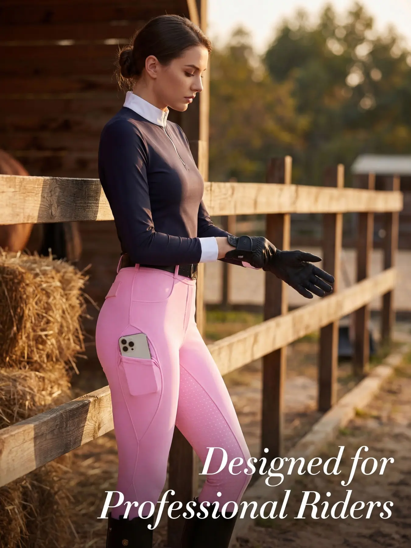 Women's High Waist Equestrian Pants, Elastic Fit Anti-Slip Silicone Inner Grip, Perfect for Beginners, Spring Summer Fall, Sportswear for Summer