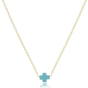 Enewton Sm Turquoise Cross Necklace