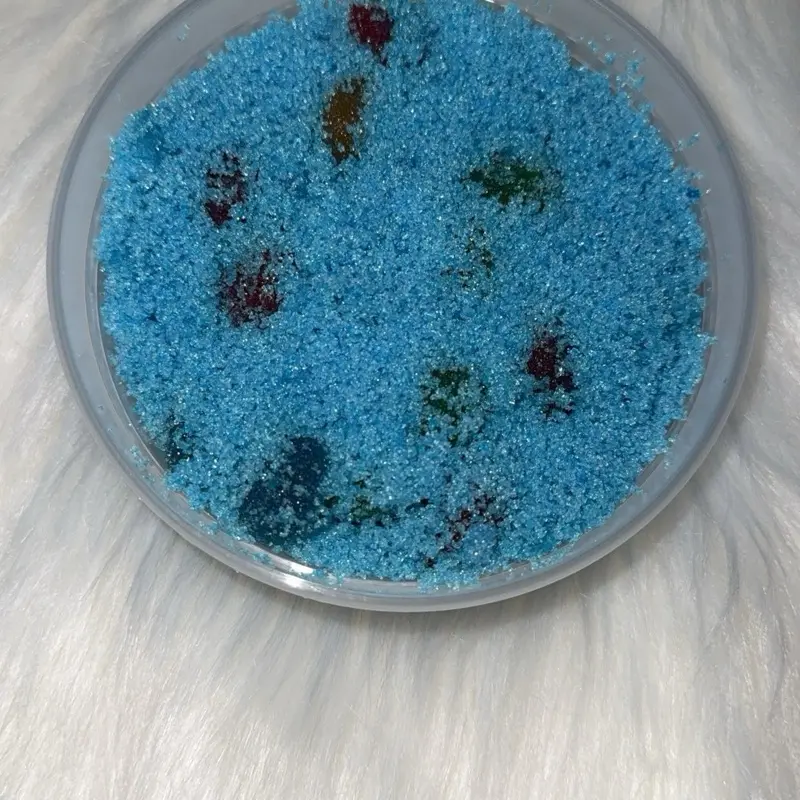 Blue Raspberry Sour Dour Bites 8oz Container Sweet Snack Vibrant Chewy Gusher Candies Tangy Sour Coating Fruity Gel Filling Fruity Flavors - Bonbon