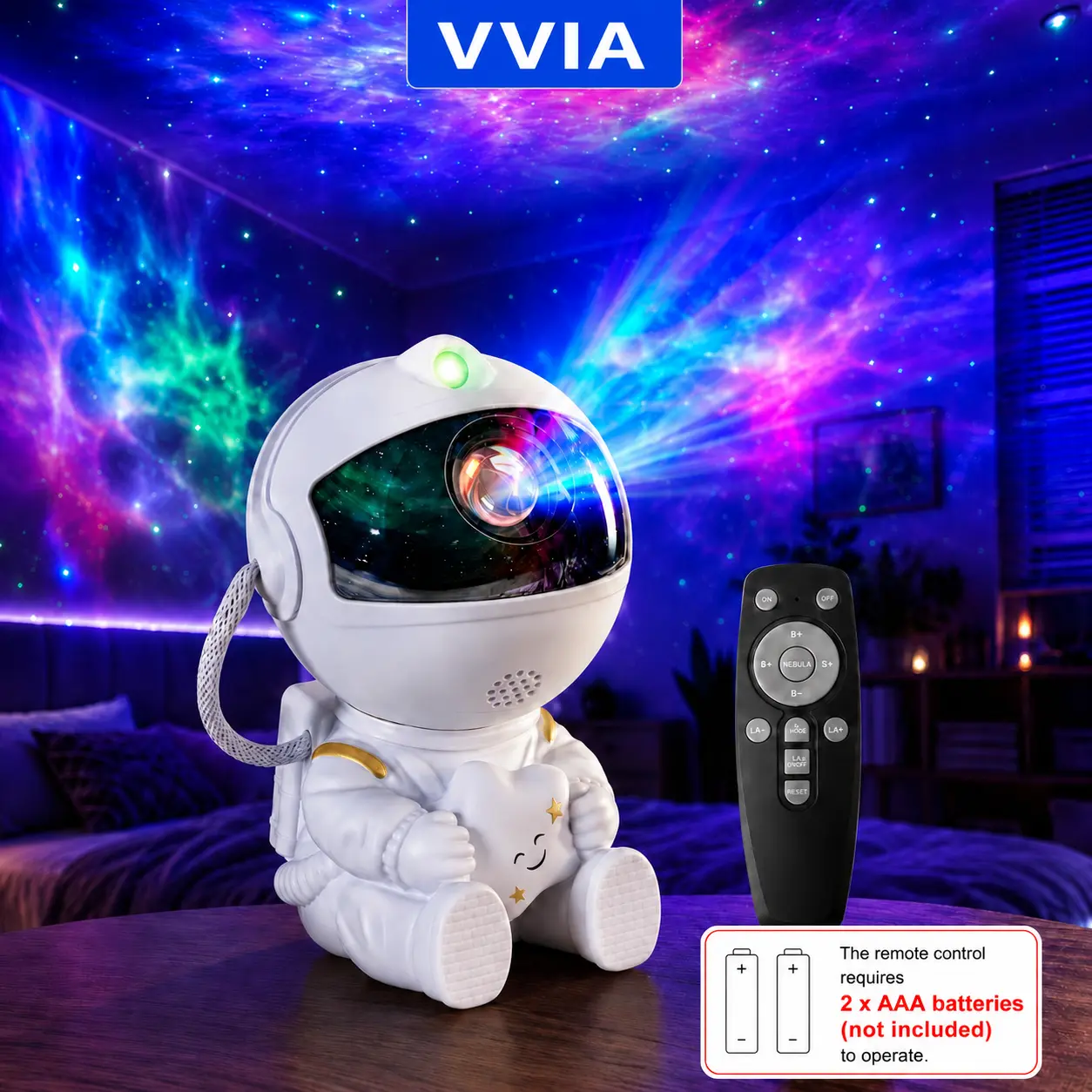 Astronaut Sky Projector Night Light - Colorful LEDs Projector, Indoor LED Lights Bedroom, Room Decor for Bedroom, Party Use