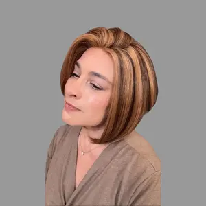 Boss Naturelle MARIS Heat-friendly 8" Bob Bob Wigs Pre Styled Wig Synthetic Glueless Wigs Synthetic Smooth Wig