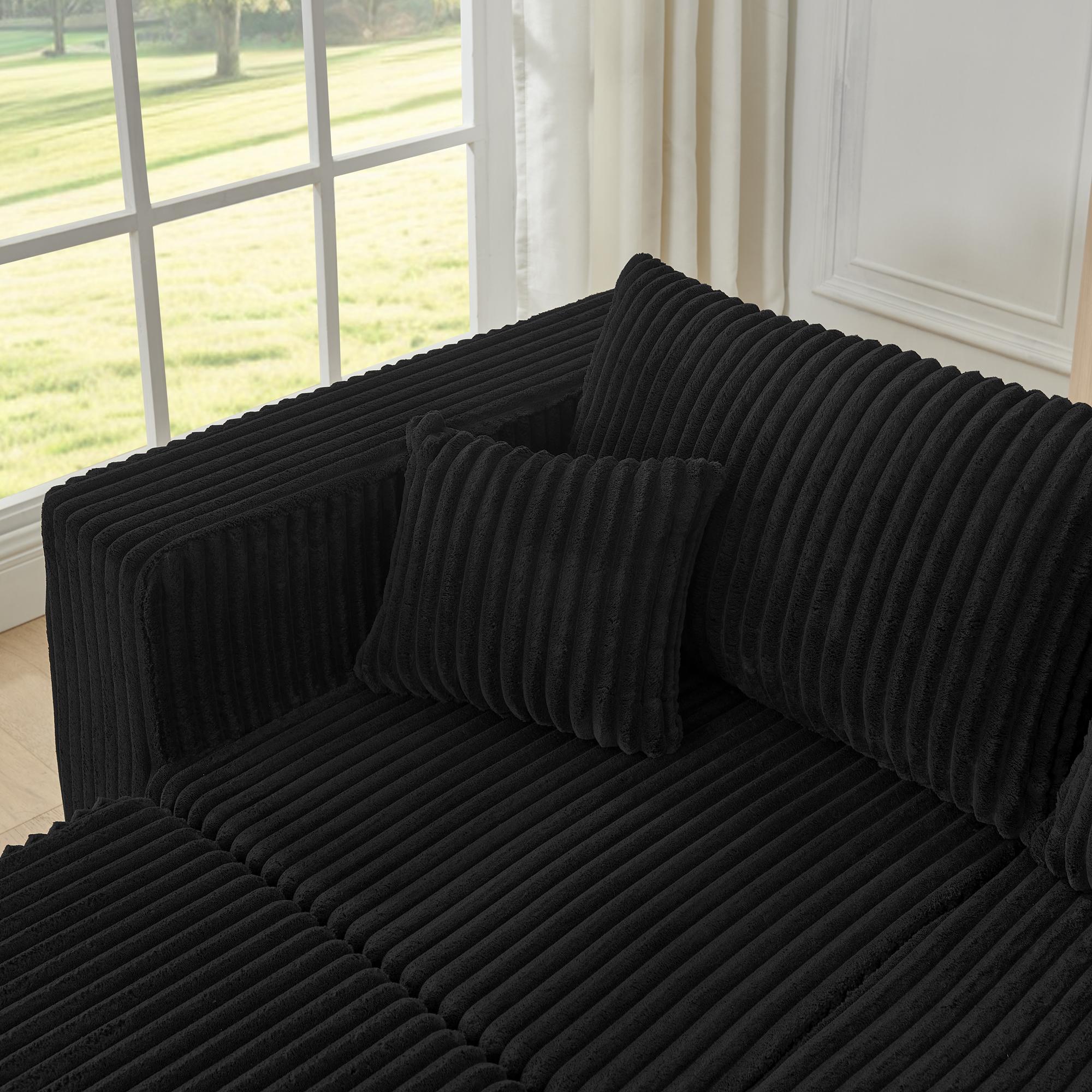 Niccae Compact Modular Sectional Sofa – Compressed Corduroy, Modern Minimalist Design, Ultra-Comfy & Space-Saving Efficiency, Perfect for Small Spaces and Family Living Rooms Niccae Compact Modular Sectional Sofa – Compressed Corduroy, Modern Minimalist Design, Ultra-Comfy & Space-Saving Efficiency, Perfect for Small Spaces and Family Living Rooms