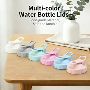 Kitchen Reusable PP Plastic Screw Lids, Universal Fit for Glass Overnight Oats Cups, Airtight Flip-Top Covers for Meal Prep & Daily Kitchen Use – Random Colors