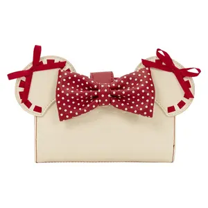 Loungefly Disney Minnie Mouse Rock the Dots Coquette Flap Wallet