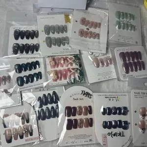 30 pcs Nail Art Box | Press on Nails Assortment - Only $1 Per Pair! (30 Sets for $30) | Discover Unique Fake Nails Designs | Full Cover Short Medium Length | DIY Manicure Kit
