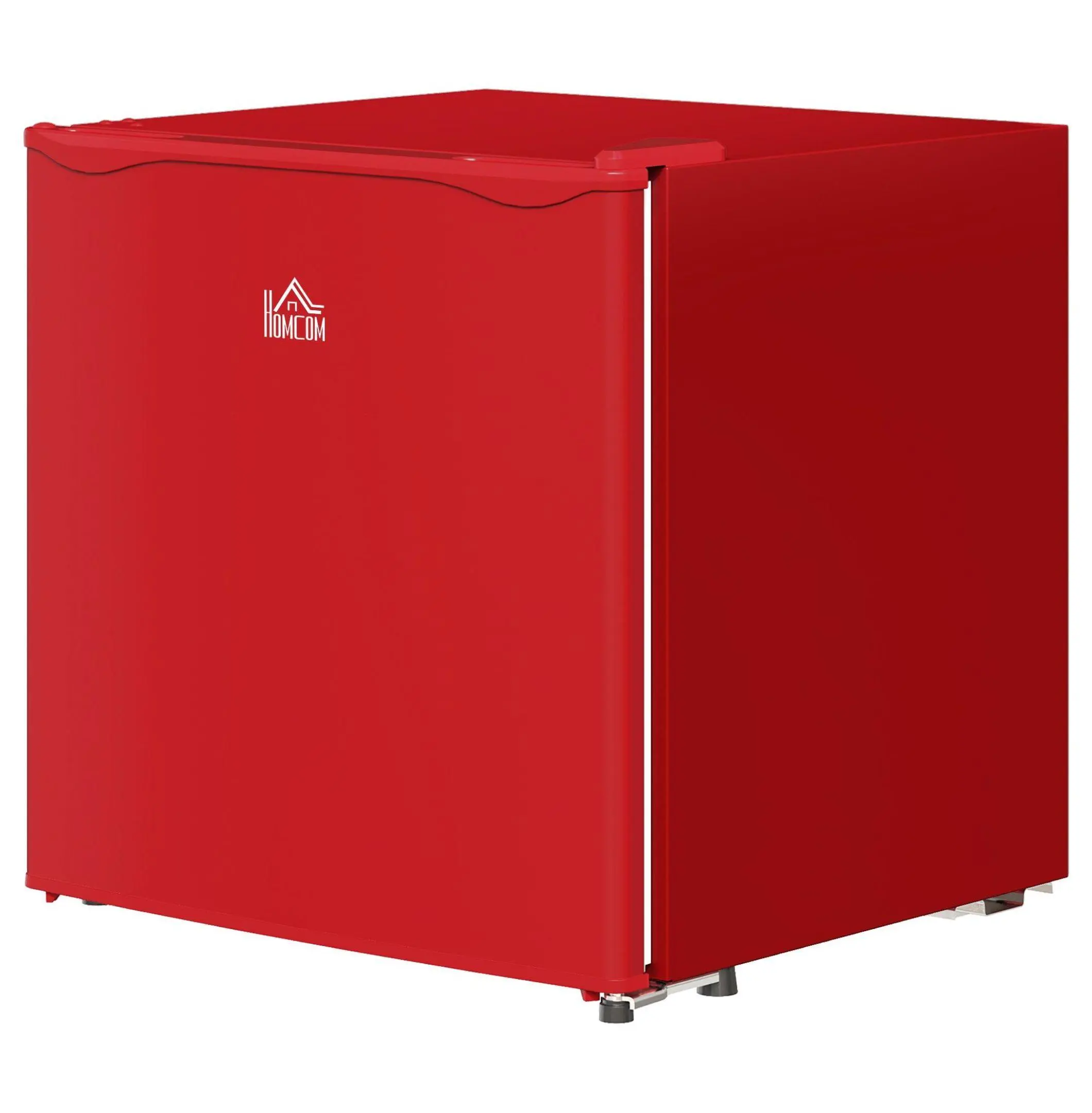 1.1 Cu.Ft Mini Freezer, Compact Upright Freezer Red - Countertop Freezer with Removable Shelf for Dorm, Office, RV