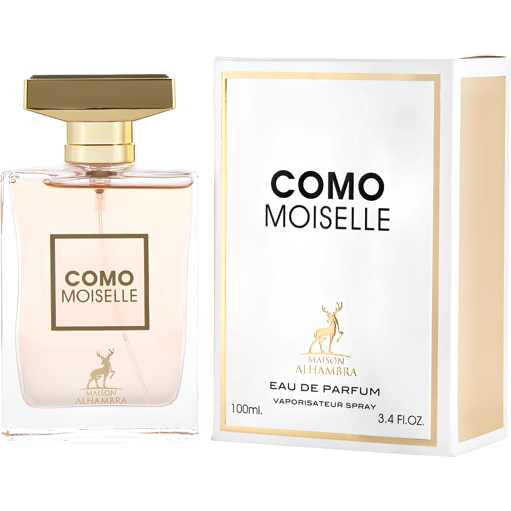 Maison Alhambra - Como Moiselle - Eau de Parfum 100ml (3.4oz) for Woman - Sweet, Vanilla & Orange blossom, Edp