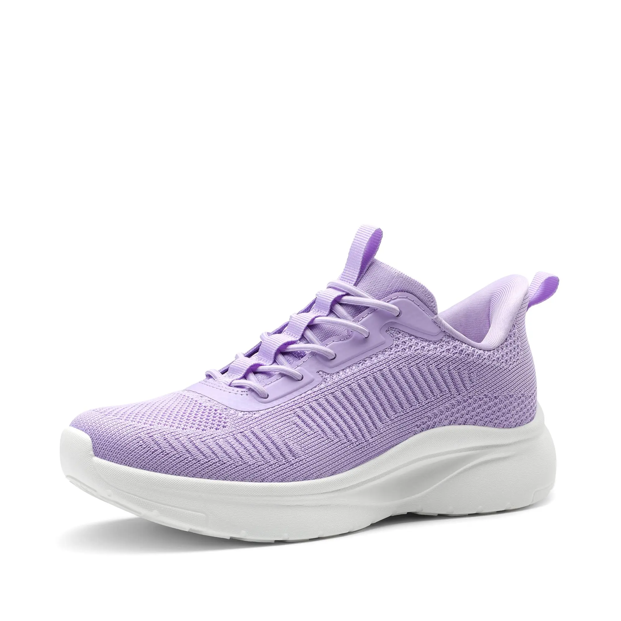 NORTIV 8 Women's Lightweight Slip-On Athletic Workout Sneakers - Breathable Knit Mesh Hands-Free Casual Trainers with Foam Insole for Walking & Gym