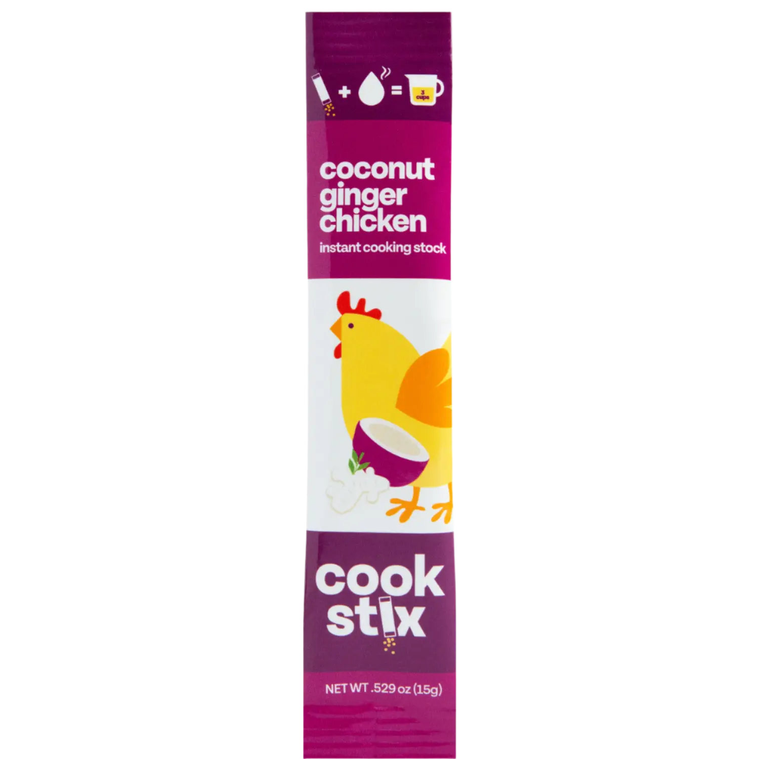 Coconut Ginger Chicken Stock Stick – Single