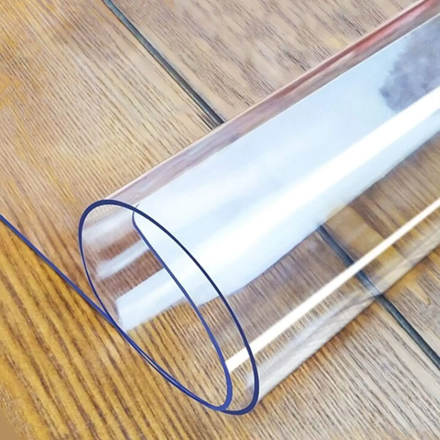 AIMHave Transparent PVC Table Cover 1.5mm Thick High Strength Waterproof Oil-Proof 1Heat-Resistant Stain-Resistant Tear-Resistant Durable for Dressers Countertops Nightstands & Kitchen Tables