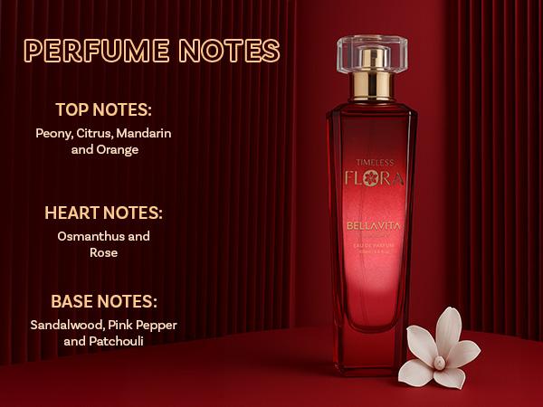 Bella Vita Luxury TIMELESS FLORA Women's Fragrance | EDP Perfume for Women | Floral Top Note | 100 ml pack | 3.4 Fl. Oz. | Floral and Bouquet notes | Gift for Women | Eau de Parfum