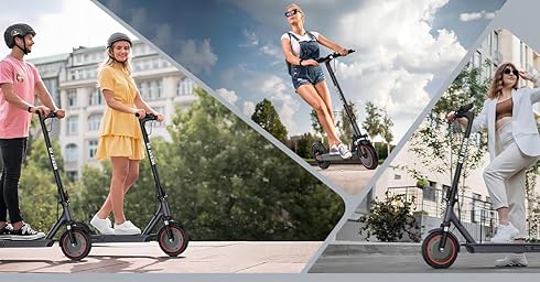 Electric Scooter – 19 MPH Max Speed, 350W Motor, Adults Teens, 8.5" Honeycomb Solid Tires, Foldable Design, Dual Braking System, smart app control, foldable commuter scooter, Long Range Commuter Electric Scooter – 19 MPH Max Speed, 350W Motor, Adults Teens, 8.5" Honeycomb Solid Tires, Foldable Design, Dual Braking System, smart app control, foldable commuter scooter, Long Range Commuter