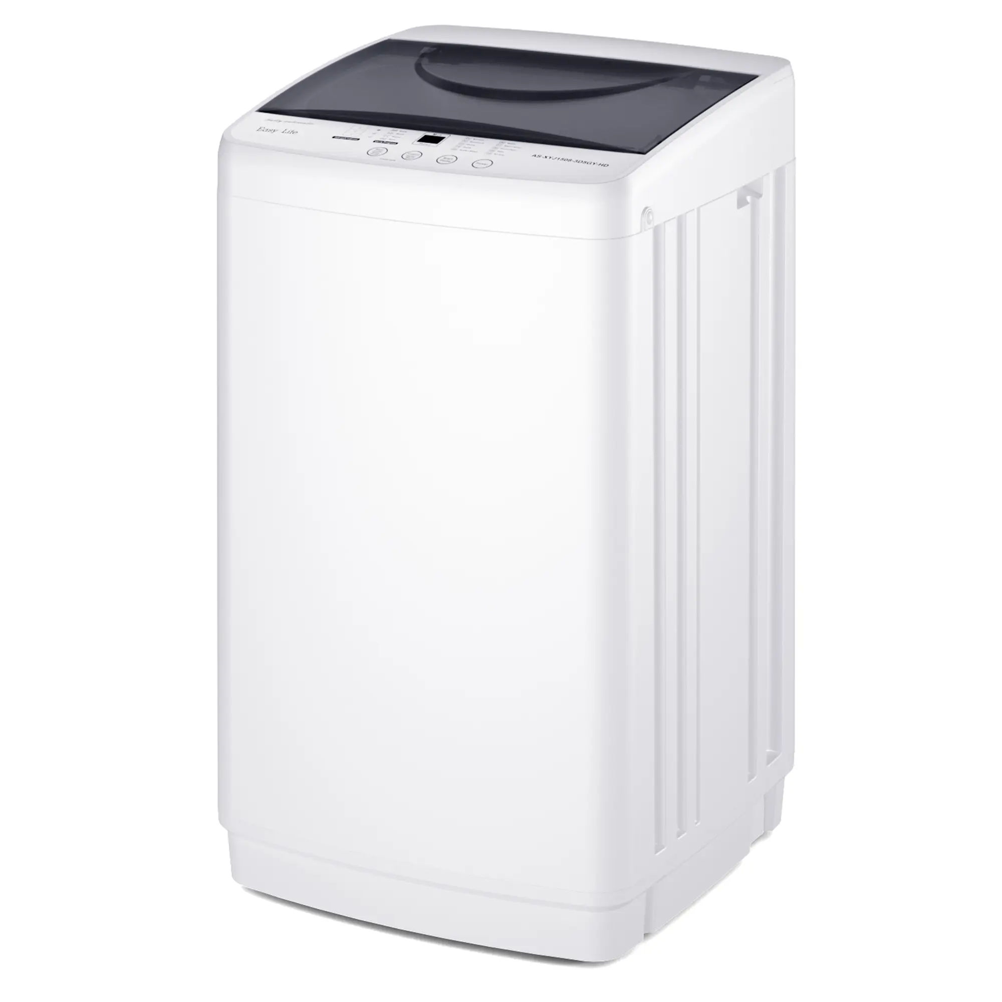 【Summer Sale】Sweetcrispy Portable Washing Machine, 7.7 lbs Full-Automatic Compact Laundry Washer, Stainless Steel Drum, 10 Wash Cycles, Auto-Balance Detection, LED Display, Mini Washer for Home, Apartment, Dorm, Multifunction Washing Machine