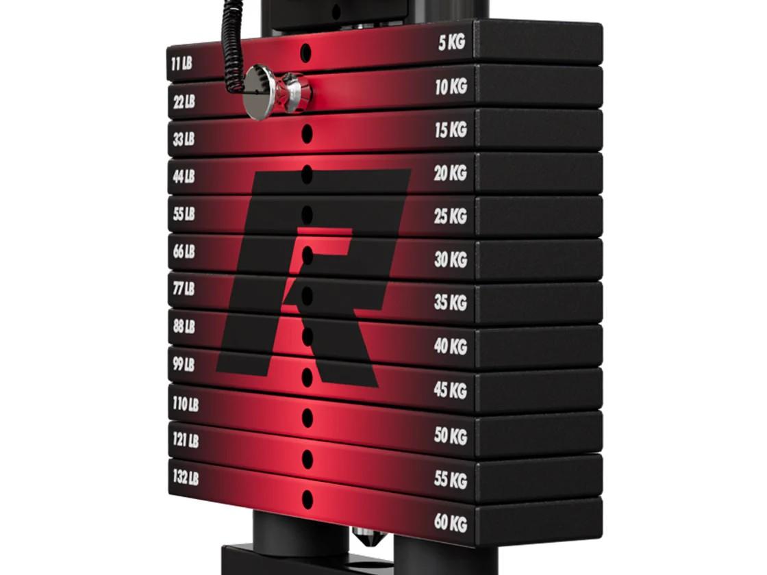 RITFIT RitFit WSM1 Weight Stack Set 264lbs for M1 PRO with Customizable Stickers & 5° Incline for Enhanced Workouts Home Gym Station Home Gym System Strength Training Equipment