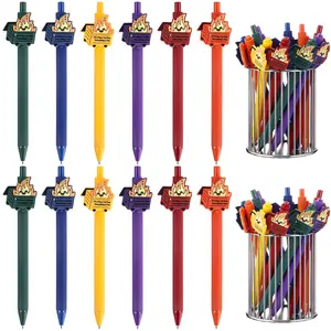 12/30 Luminous Dumpster Fire Pens Funny Ballpoint Pen for Nurse Week Teacher Employee Appreciation Gift Emotional Support Dumpster Fire Gifts White Elephant Gift Office Supplies New Year Gifts