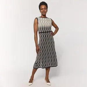 GREY by Jhoan Sebastian Grey Greyby Jhoan Sebastian Ottoman Diamond Pattern Knit Dress