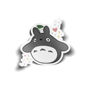 TOTORO CLEAR VINYL STICKER { MY NEIGHBOR TOTORO }