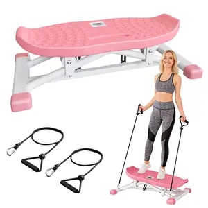 Soges Balance Board with LCD Monitor for Adults, Portable Wobble Board with Resistance Bands for Home Gym Use, Full Body Workout Machine Ski Balance Trainer for Core Strength, Cardio, Leg and Glute Toning