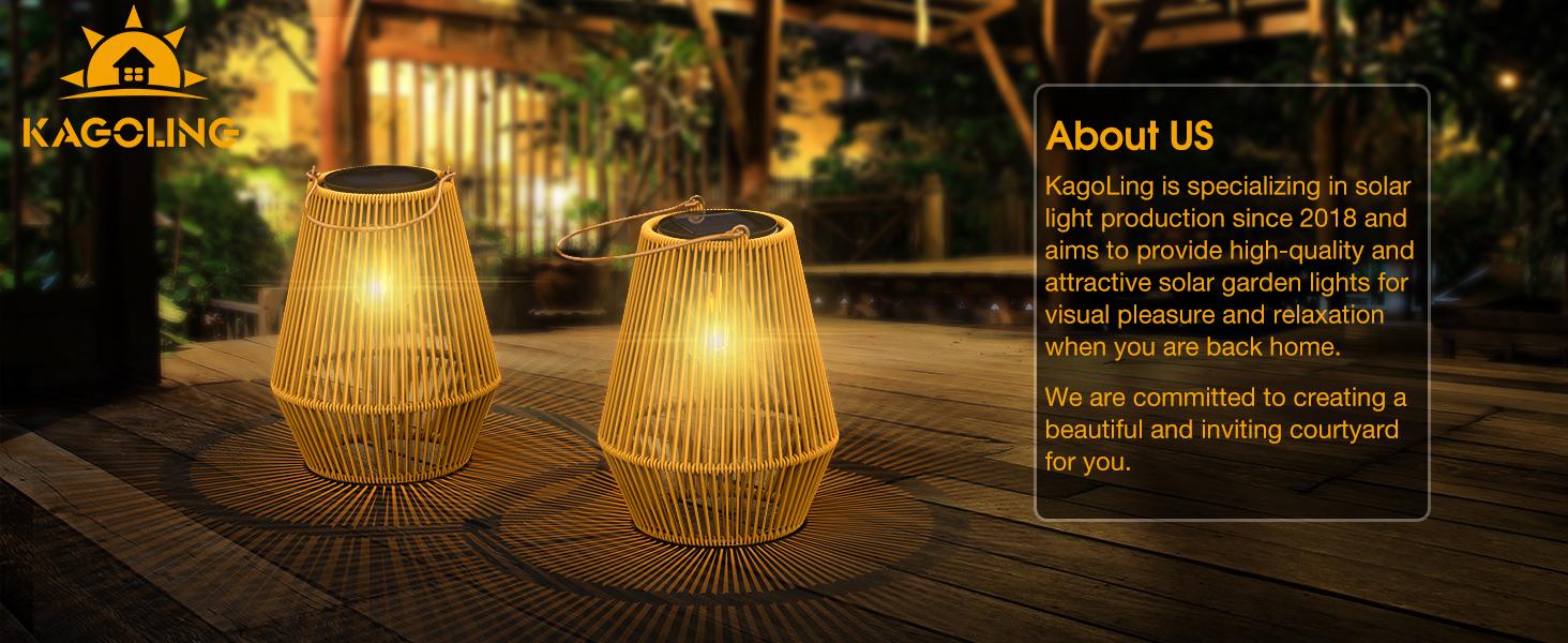 Solar Garden Lights, 2/4Pack Handwoven Rattan Solar Lantern, Special Design Outdoor Solar Garden Lights, Waterproof Solar Lights Suitable for Patio, Yard, Porch, Pathway, Decorative Lighting