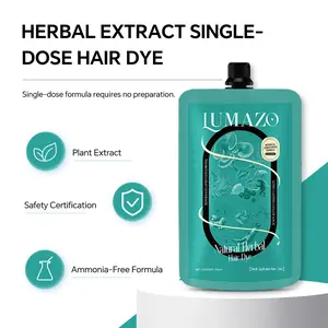 Herbal Extract Hair Dye, made with natural herbs, won't damage hair, and provides long-lasting, vibrant color!