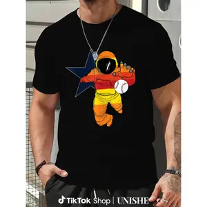 Houston Baseball Astronaut Graphic Tee – Space City Edition