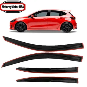 For 2013-2017 Honda Accord JDM Wavy Mugen Window Visor Rain Guard Vent 4 Pcs Window Visor Sun Rain Guard Vent Shade