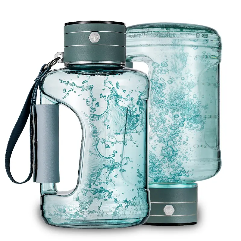 Rechargeable Hydrogen Water Bottle, Electrolysis Water Bottle, 1.5L Large Capacity Leakproof Sports Water Bottle, Portable Gym Workout Water Bottle for Outdoor Activities Hydration Bottle, Sports Drinking Bottle