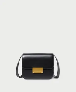 'Loeffler Randall' Desi Black Leather Crossbody