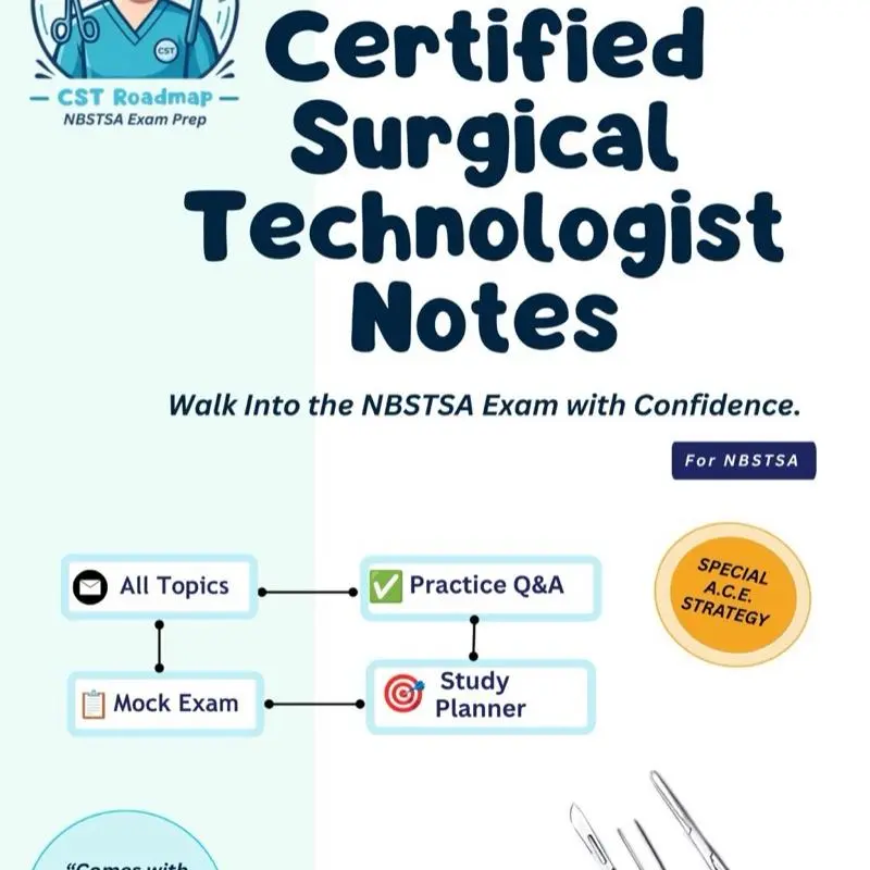 Certified Surgıcal technologist notes for NBSTSA 2026