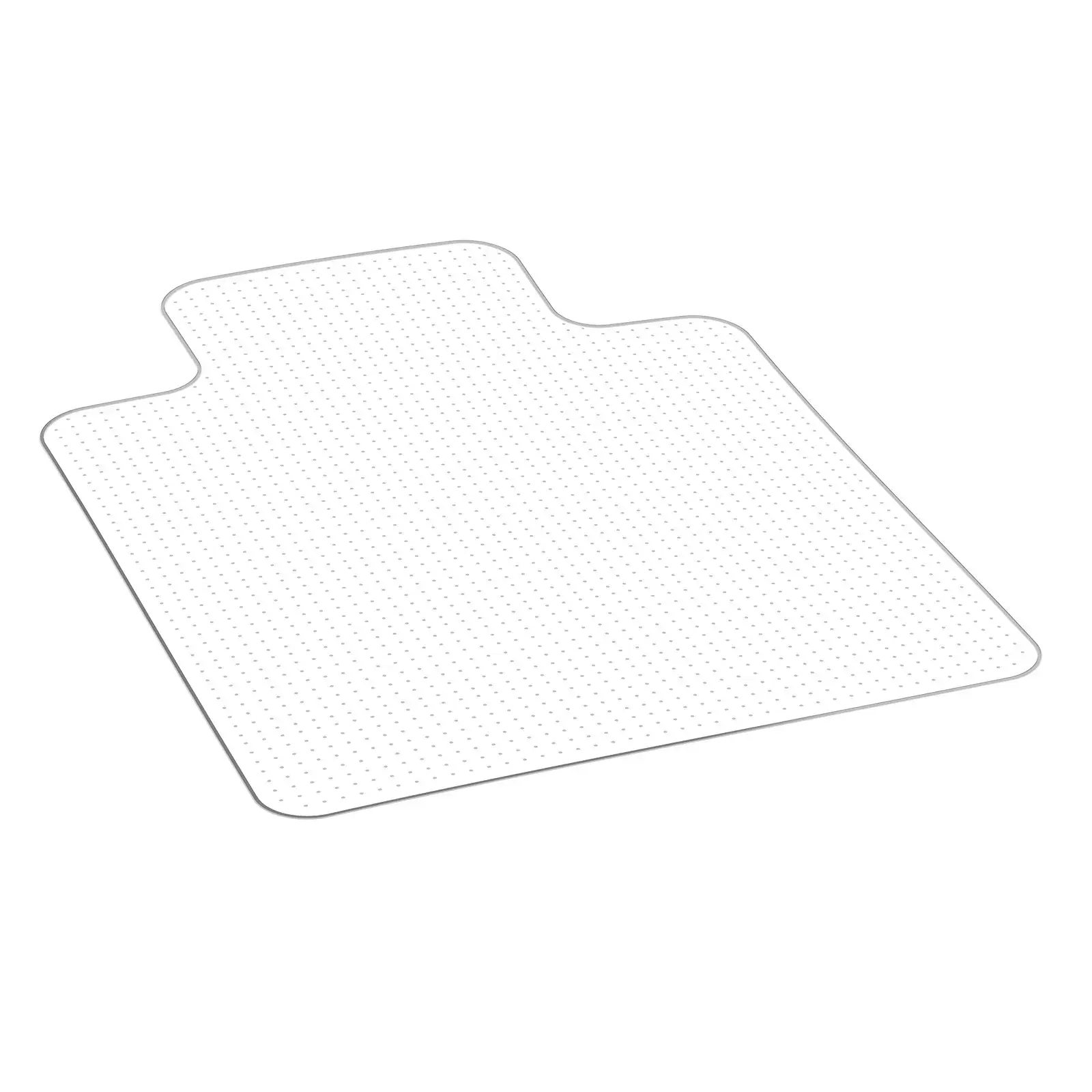 36x48 Inch Chair Mat with Lip, Clear Studded Floor Protector for Low Pile Carpets, Non-Slip & Easy Clean, Smooth Glide Desk Rug for Home Office