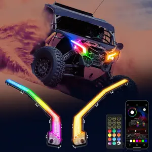 RGB X3 Fang Lights Compatible with Can Am Maverick X3 XDS XRS Max Turbo 2017-2023 | APP & Remote Control Multicolor LED with Music Sync