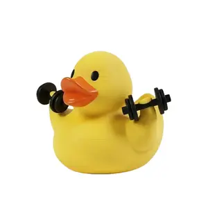 3D Printed Weightlifting Rubber Ducky - Gym Buddy Desk Toy & Fitness Gift - Fidget Toy for Bodybuilders & Powerlifters