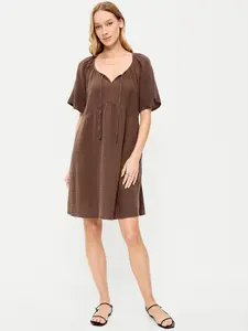 Old Navy Women's Crinkle Gauze Flutter-Sleeve Mini Swing Dress