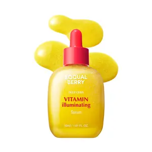 EQQUALBERRY Vitamin Illuminating Serum-BrighteningVitamin C Serum with Niacinamide | Strengthens skin barrier | Hydrates using Ceramide and Hyaluronic Acid, 1.01oz/30ml