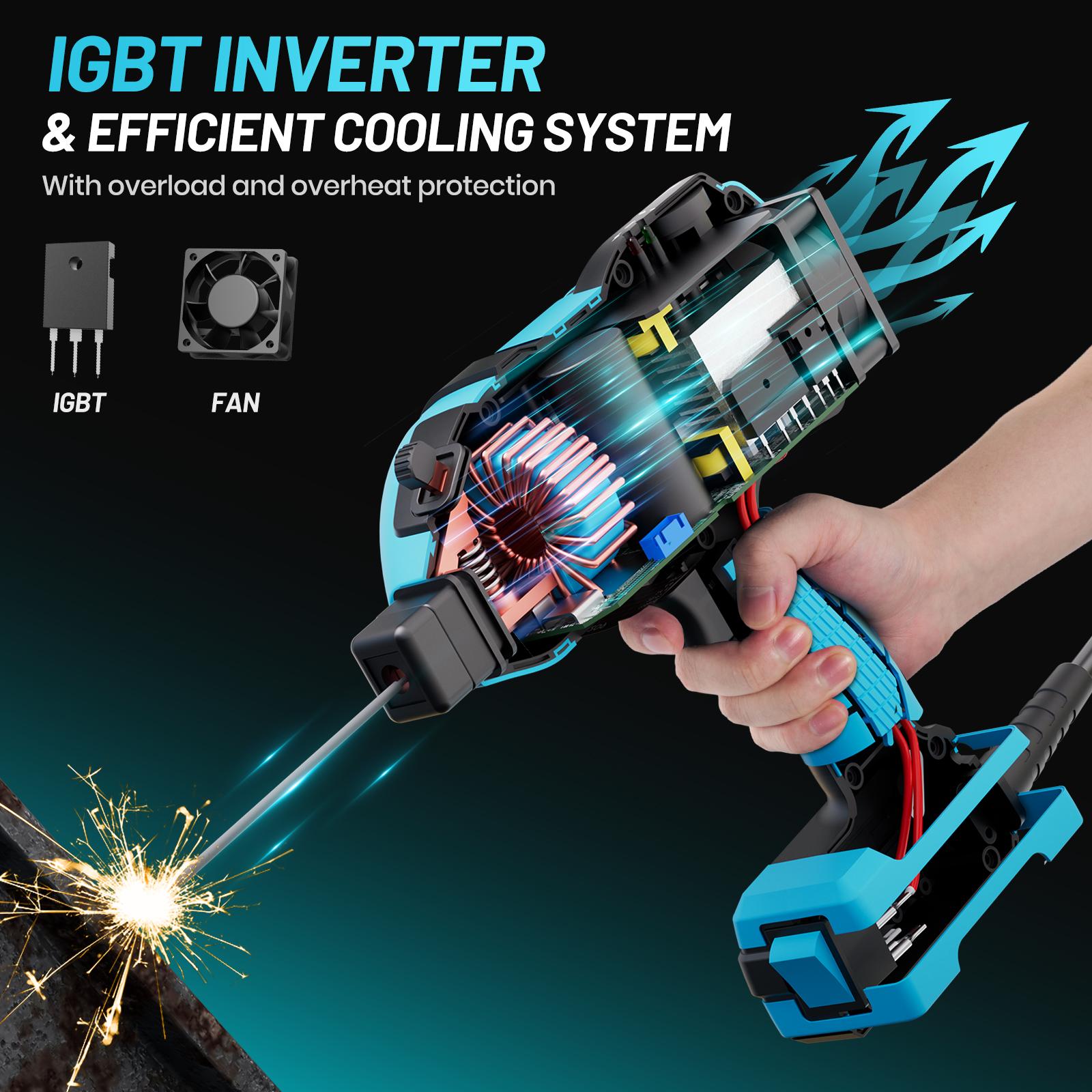 SEESII Handheld Welder 110V 120A Portable ARC Welding Machine with True Color Auto Darkening Goggles & Chipping Hammer for 3/64"-1/8" Rods Smart#SummerVibes IGBT Inverter Technology 20-120 Amp Output Outdoorfun SEESII Handheld Welder 110V 120A Portable ARC Welding Machine with True Color Auto Darkening Goggles & Chipping Hammer for 3/64"-1/8" Rods Smart#SummerVibes IGBT Inverter Technology 20-120 Amp Output Outdoorfun