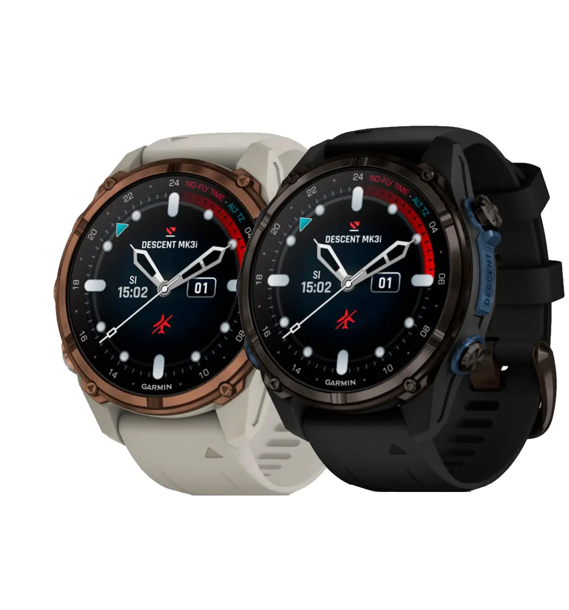 Garmin Descent Mk3i 43mm Unisex Adults GPS Smart Watch - Metal-Body Diving Dive Computer Monitor with Inductive Buttons, Long-Lasting Batteries Compatibility for Electronic Smart Devices, Waterproof