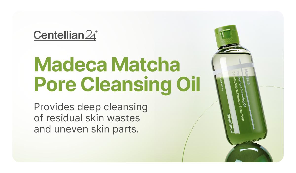 [Centellian24] Madeca - Matcha Cleansing Oil Duo | Madeca Cream Time Reverse + Madeca Matcha Pore Cleansing Oil | EGCG-Rich Matcha | 3-Step Pore Scaling | Fast Emulsifying Cleanser | Korean Skincare