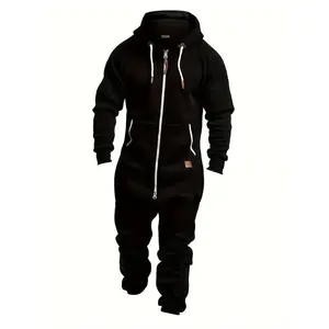 MF New 2024Fall/Winter Men's Hooded Fleece Onesie for Fashion and Casual Clothingdandy