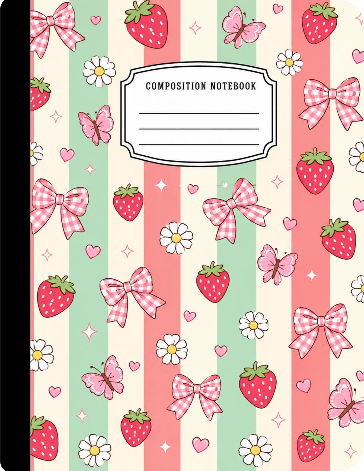 Strawberries Composition Notebook