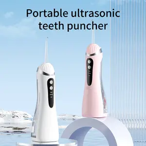 DILIEN Cordless USB Rechargeable Water Flosser Oral Irrigator 4-in-1 Electric High-Pressure Pulse Teeth Cleaner 3 Modes IPX7 Waterproof 300ml Tank 1200mAh Capacity Cordless Design Cleansing