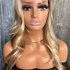 Persephone - 13x4 Lace Front Wig Platinum Blonde Ombre Long Wavy Highlights