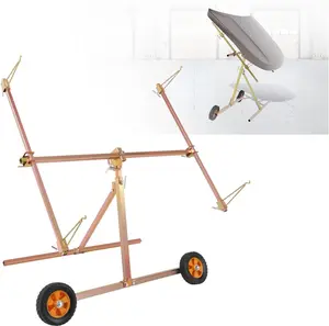 Universal Panel Paint Stand Rotating Panel Repair Stand Folding Design for Hoods, Doors, Fenders, Bumpers Colored Zinc