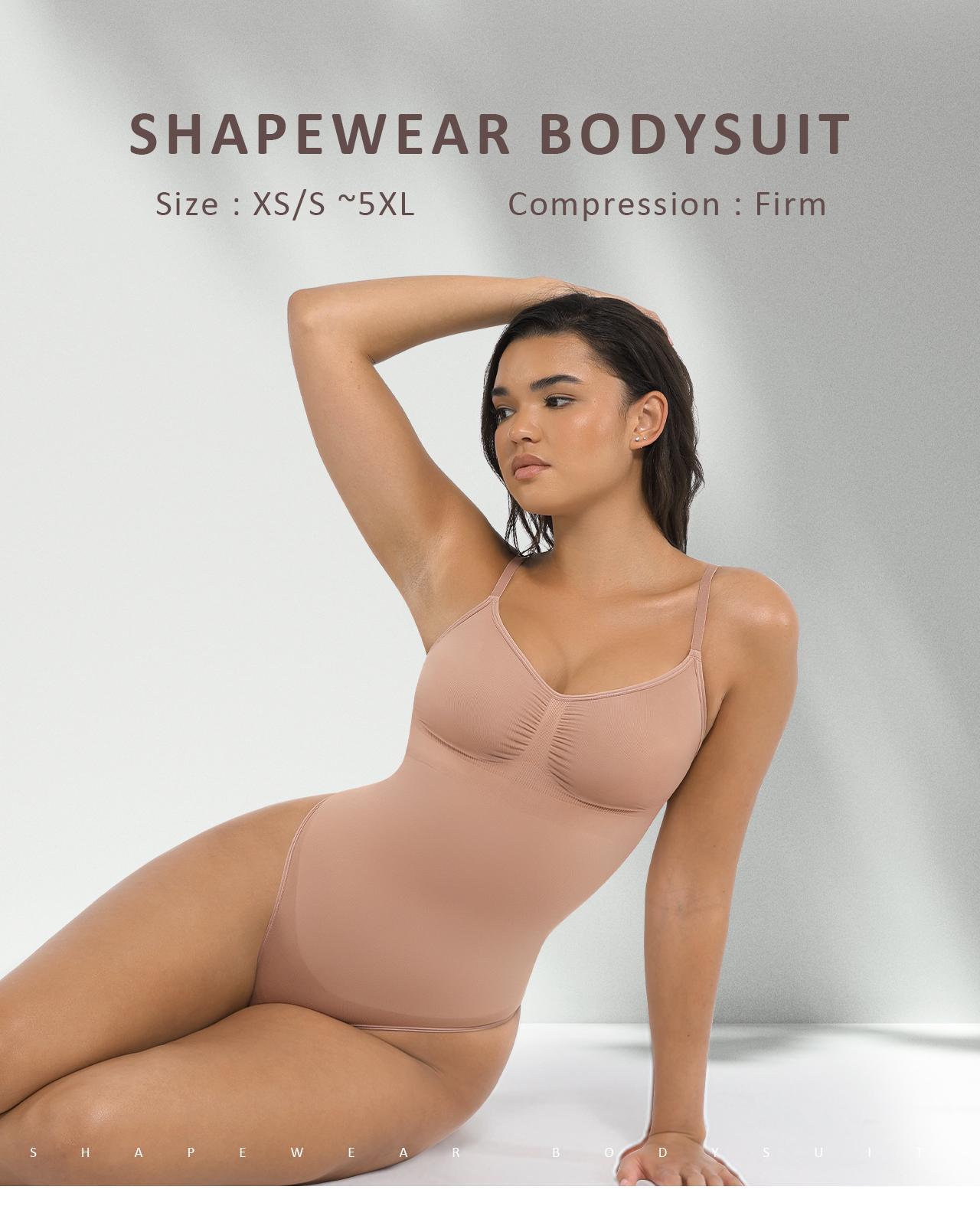 FeelinGirl #LiveStream Seamless Covered Bust Jumpsuit OutdoorFun Thong Bodysuit Fit Womenswear Shaper Comfort Basic Shapewear