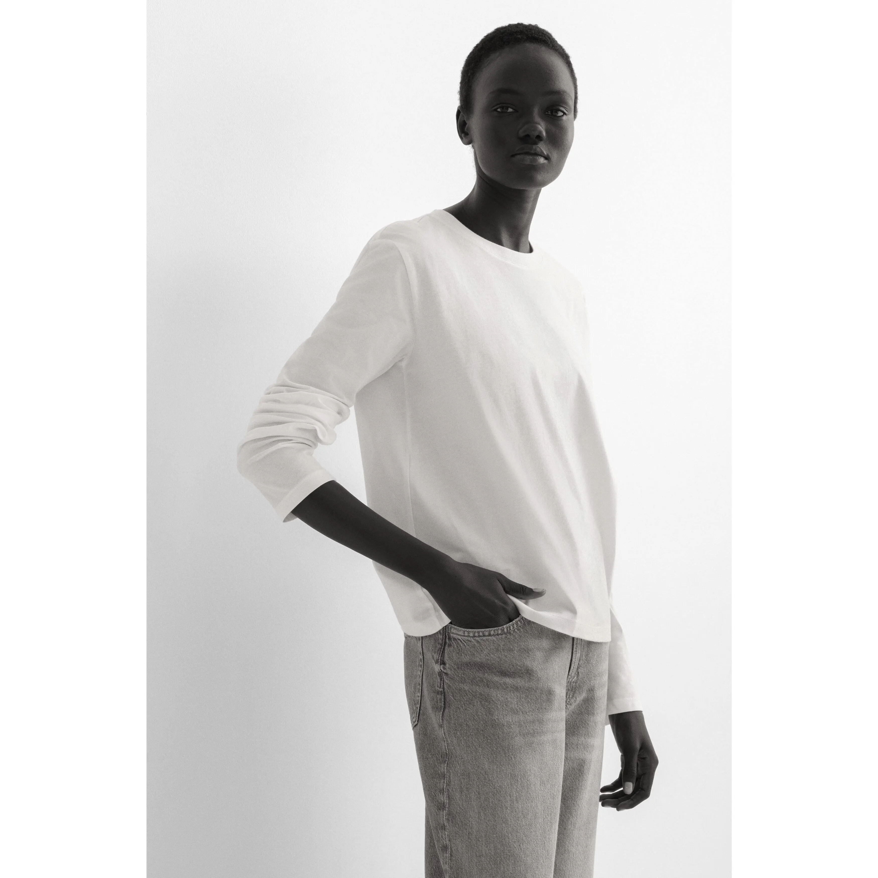 H&M Long-sleeved cotton top