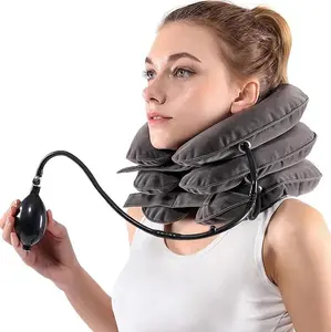 Inflatable Adjustable Neck Support Collar – Comfortable Neck Stretcher for Home & Travel