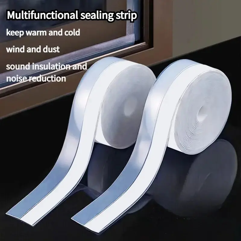 Double-Sided Silicone Sealing Tape with Strong Glue - Multi-Size (25mm/35mm/45mm x 16.5ft/33ft), Soundproof, Weatherproofing, Silicone Wind Guard, Rain & Dust Seal, Warm Insulation, Surface-Safe for Door Frames, Window Frames (Tools & Hardware Adhesives)