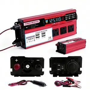 Solar Power Inverter DC 12V to 110V – ,5000W Peak USB Charging for Vehicle, Boat, Camping & Outdoor Adventure
