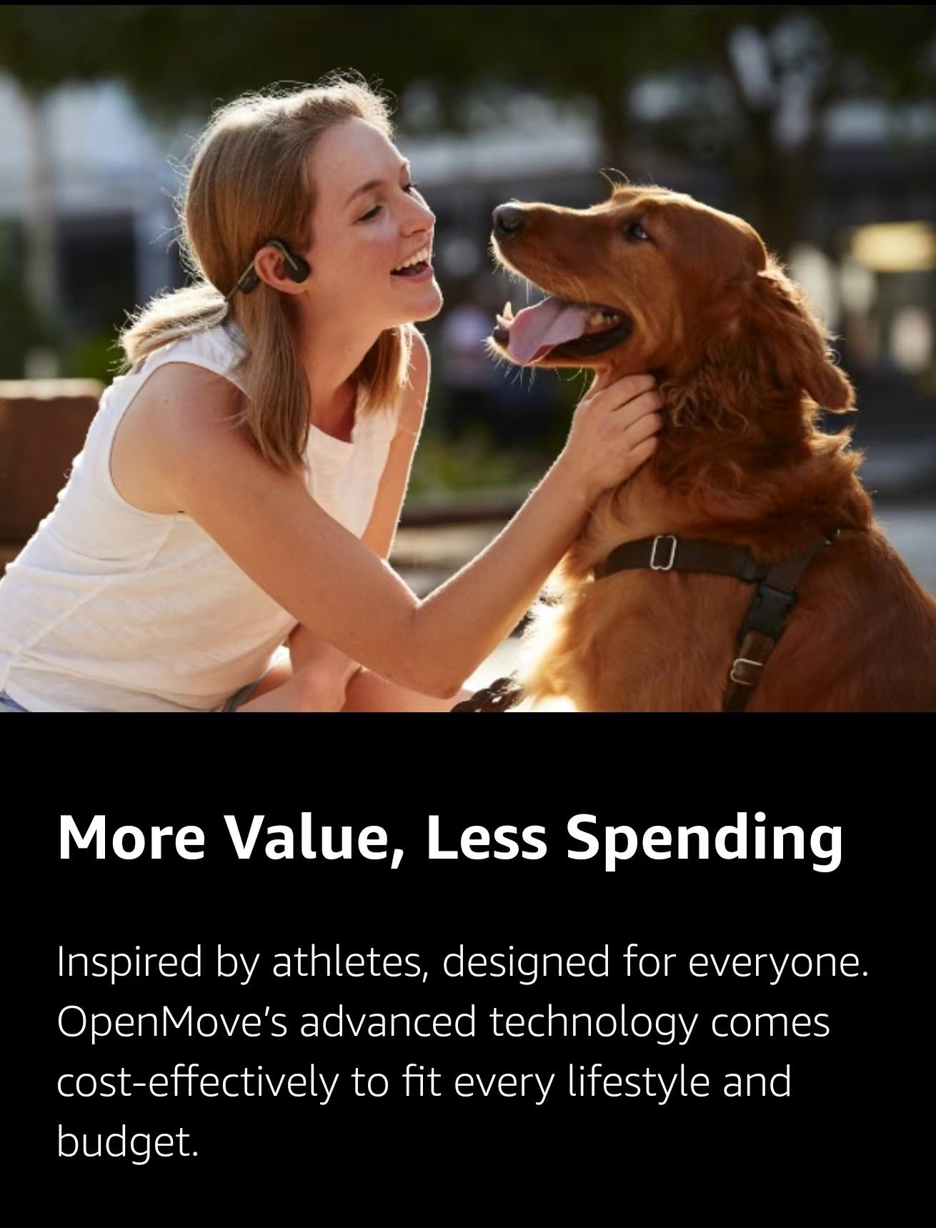 【Live only】SHOKZ OpenMove - Open-Ear Bluetooth Sport Headphones, Bone Conduction Wireless Earphones, Sweatproof for Running and Workouts 【Live only】SHOKZ OpenMove - Open-Ear Bluetooth Sport Headphones, Bone Conduction Wireless Earphones, Sweatproof for Running and Workouts