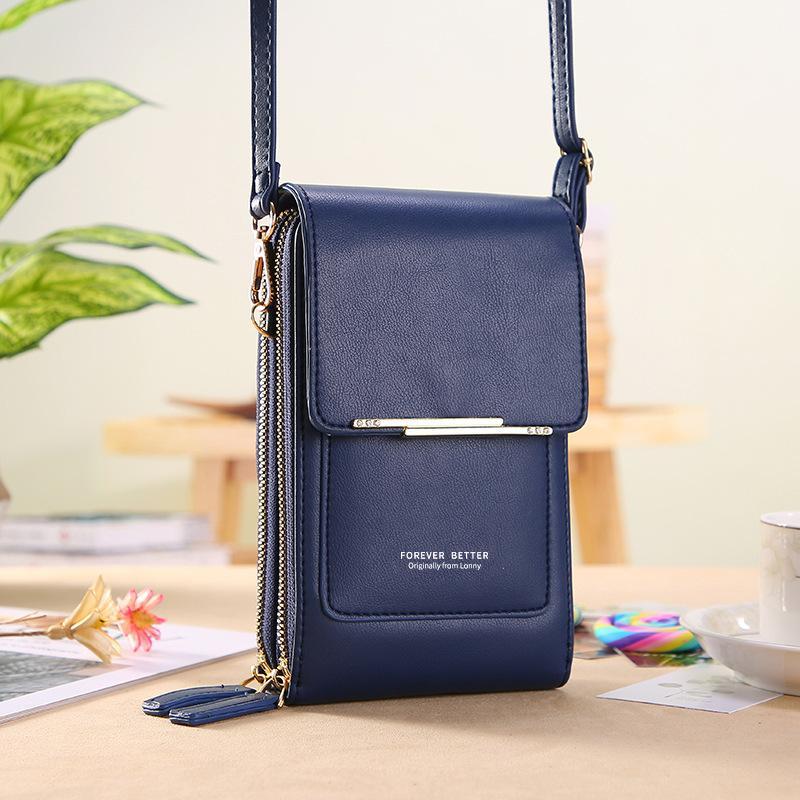 2026 Trendy Minimalist Elegant Women's Touchscreen Crossbody Phone Wallet - Multi-Card Slots & Coin Pouch | Adjustable Strap Water-Resistant | Shopping/Travel Multiple Colors Must-Have